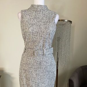 Express Dress with mock neck with belt